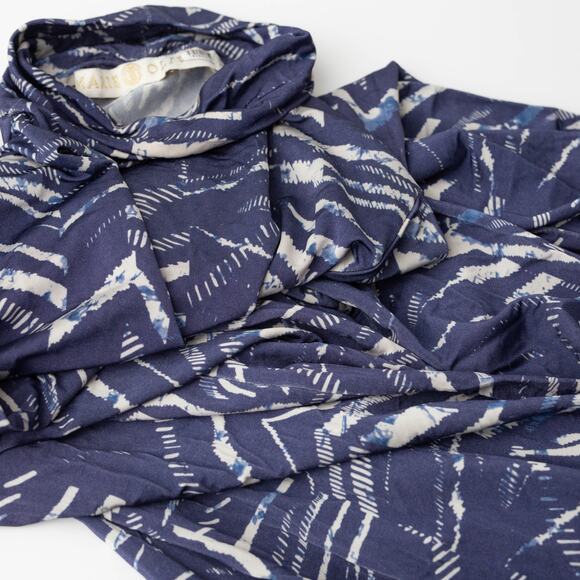 Marie Oliver Paxton Dress in Blue Animal Mesh - Picture 7 of 11